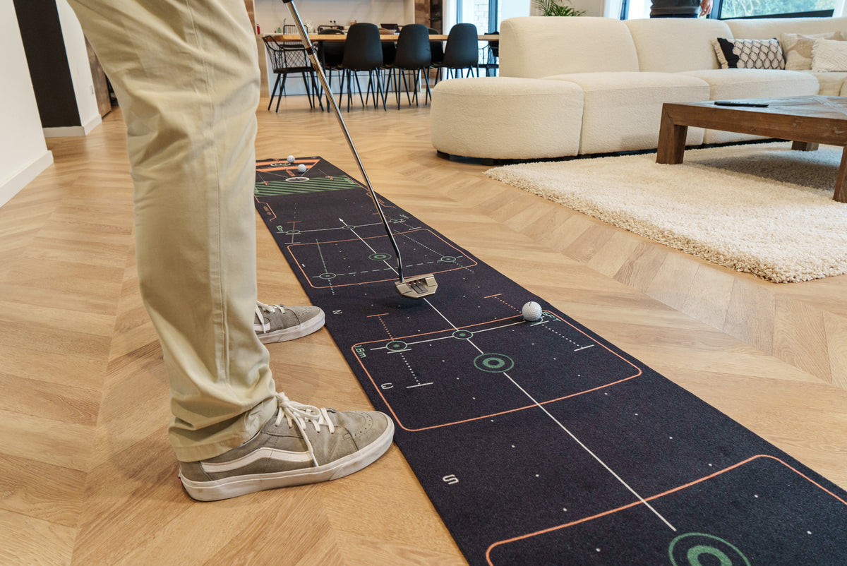 Wellputt Premium Putting Mat 4m x 50cm - High Speed (Black)