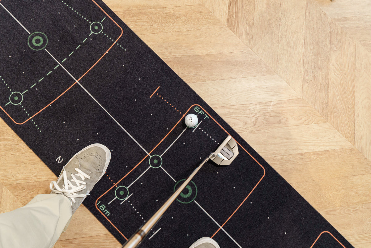 Wellputt Premium Putting Mat 4m x 50cm - High Speed (Black)