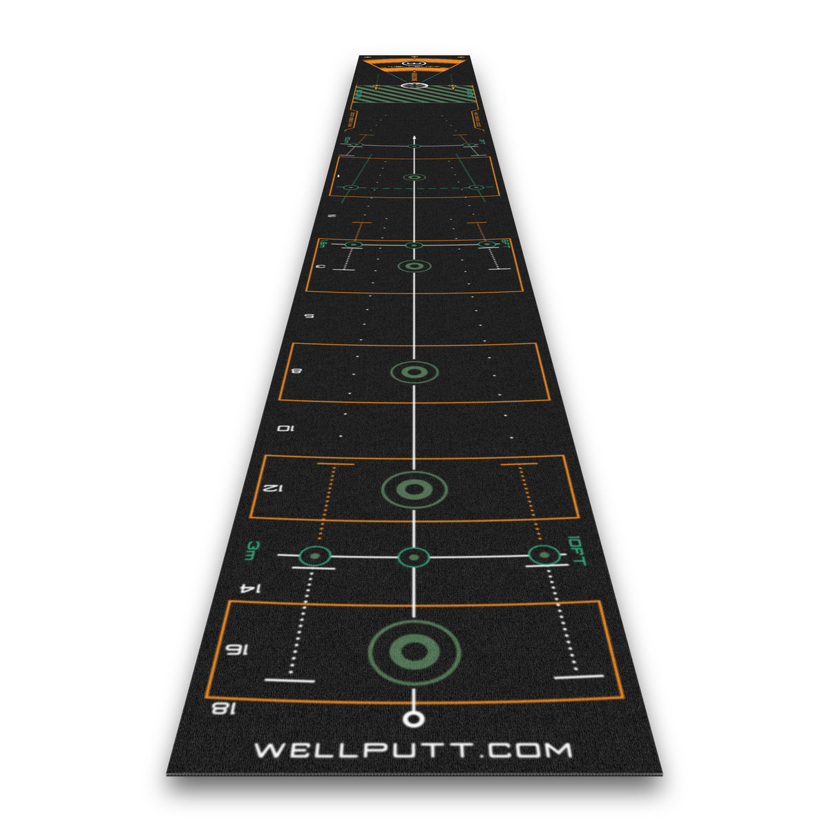 Wellputt Premium Putting Mat 4m x 50cm - High Speed (Black)