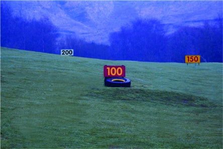 Heavy Duty HDPE Engraved Driving Range Distance Marker sign - Active Golf Projects