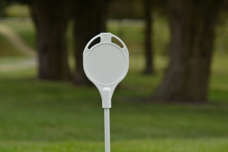 Fibre Glass Practice Putting Green Pin – With Black Plastic 'backsaver' Ball Tray (priced without flag) - Active Golf Projects