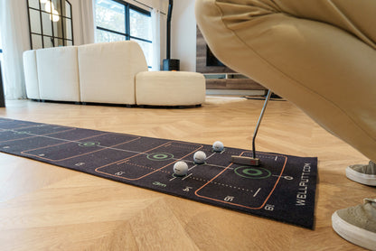 Wellputt Premium Putting Mat 4m x 50cm - High Speed (Black)