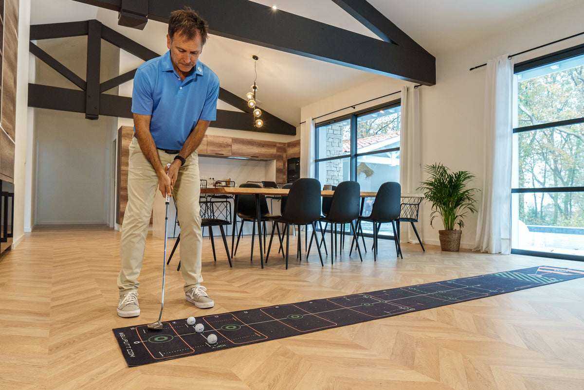 Wellputt Premium Putting Mat 4m x 50cm - High Speed (Black)