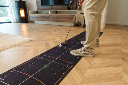 Wellputt Premium Putting Mat 4m x 50cm - High Speed (Black)