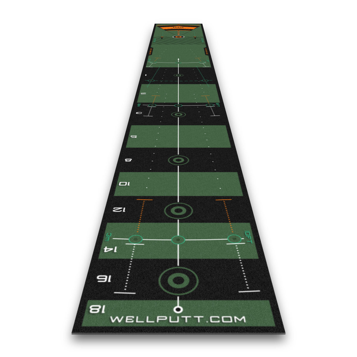 Wellputt Putting Mat 4m x 50cm - High Speed (Green)