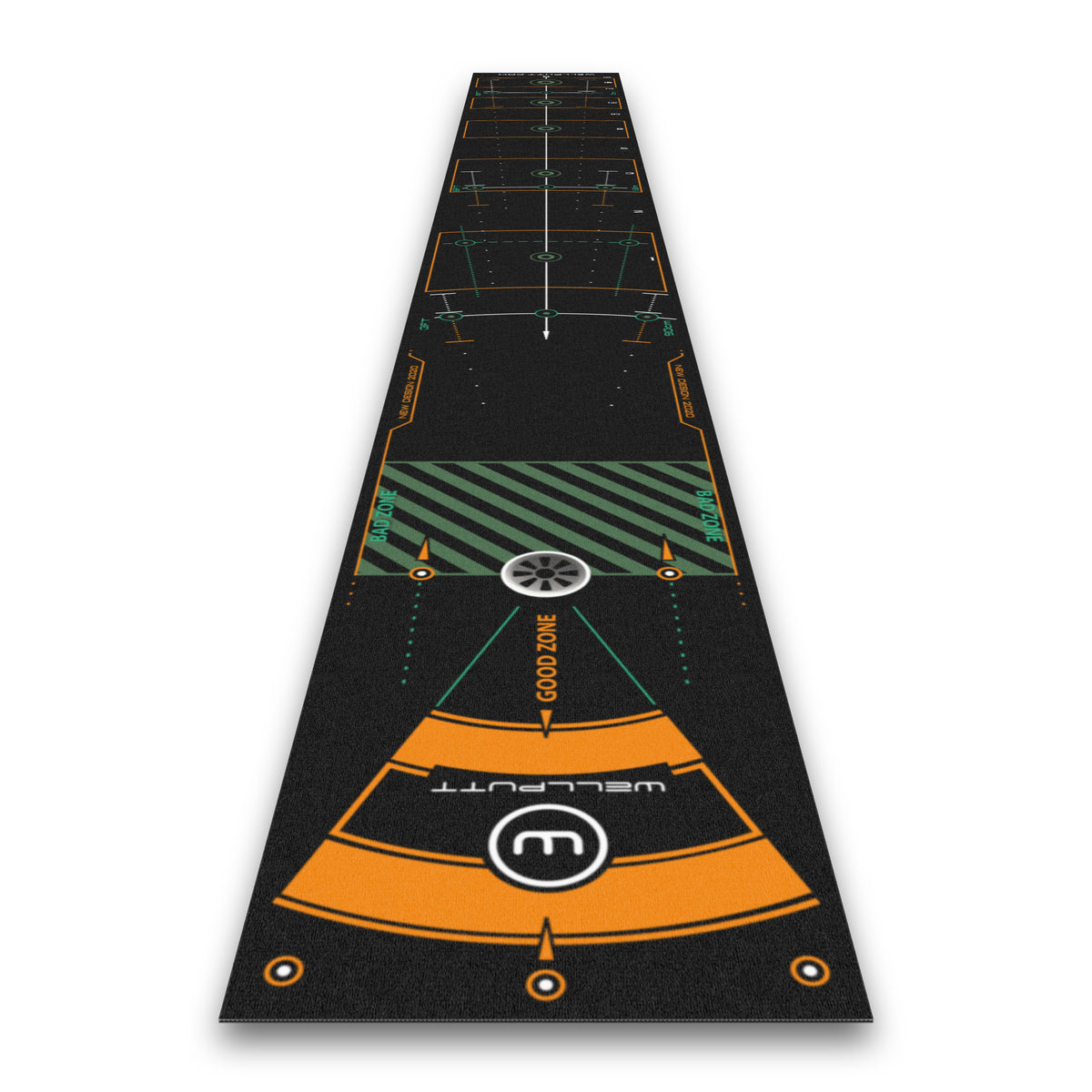 Wellputt Premium Putting Mat 4m x 50cm - High Speed (Black)