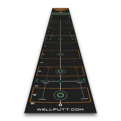 Wellputt Premium Putting Mat 4m x 50cm - High Speed (Black)