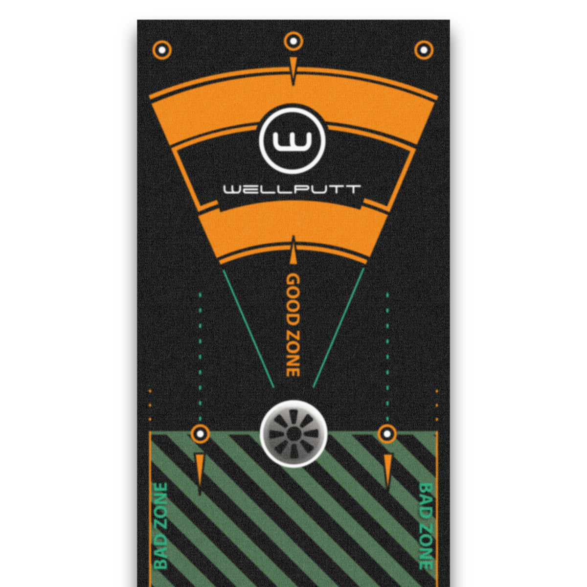 Wellputt Premium Putting Mat 4m x 50cm - High Speed (Black)