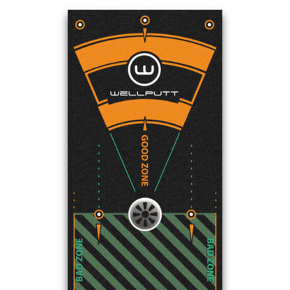 Wellputt Premium Putting Mat 4m x 50cm - High Speed (Black)