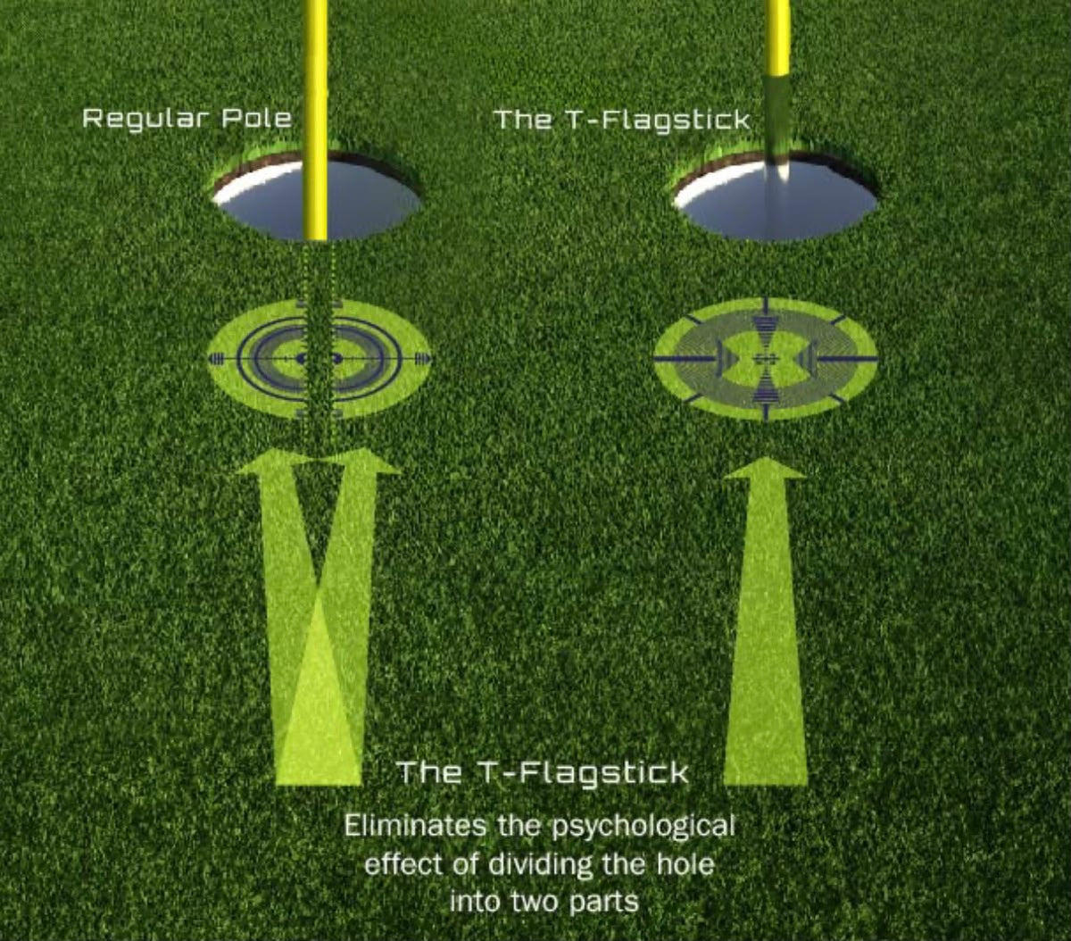 The Transparent T-Flagstick - Pack of 9