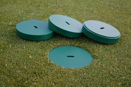 Standard Hole Cup Cover (SOLID HDPE in green) - Active Golf Projects