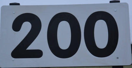 Heavy Duty HDPE Engraved Driving Range Distance Marker sign - Active Golf Projects